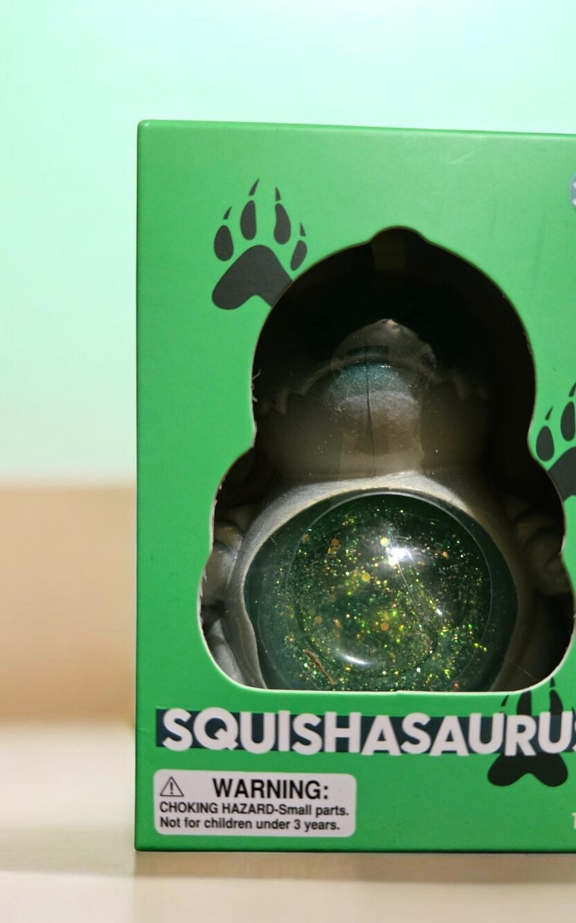 Squishasaurus Glitter Orb Dinosaur